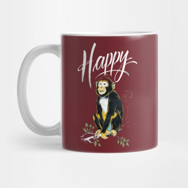 Happy Monkey by TshirtMA